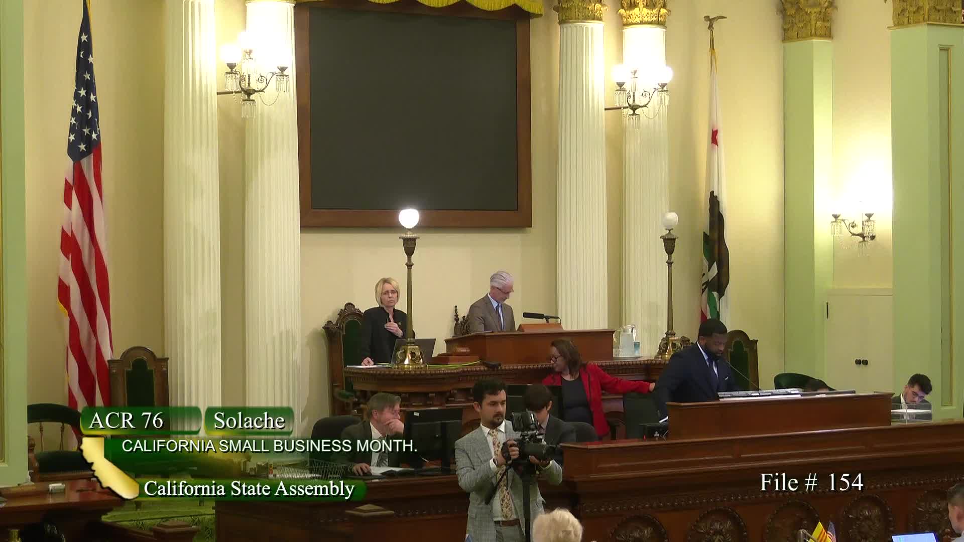 Assemblymember Solace presents resolution declaring May as California Small Business Month