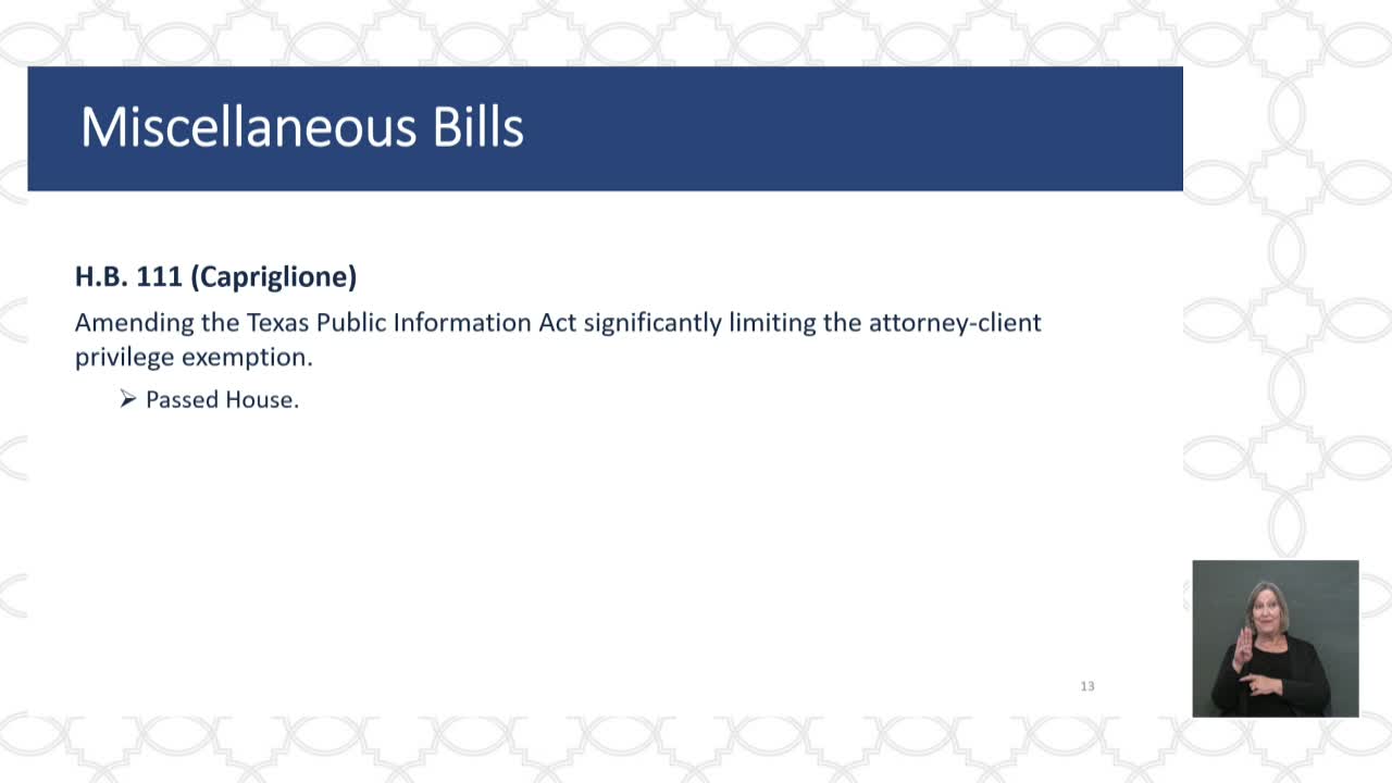 San Antonio council tracks legislative bills impacting local businesses and public transparency