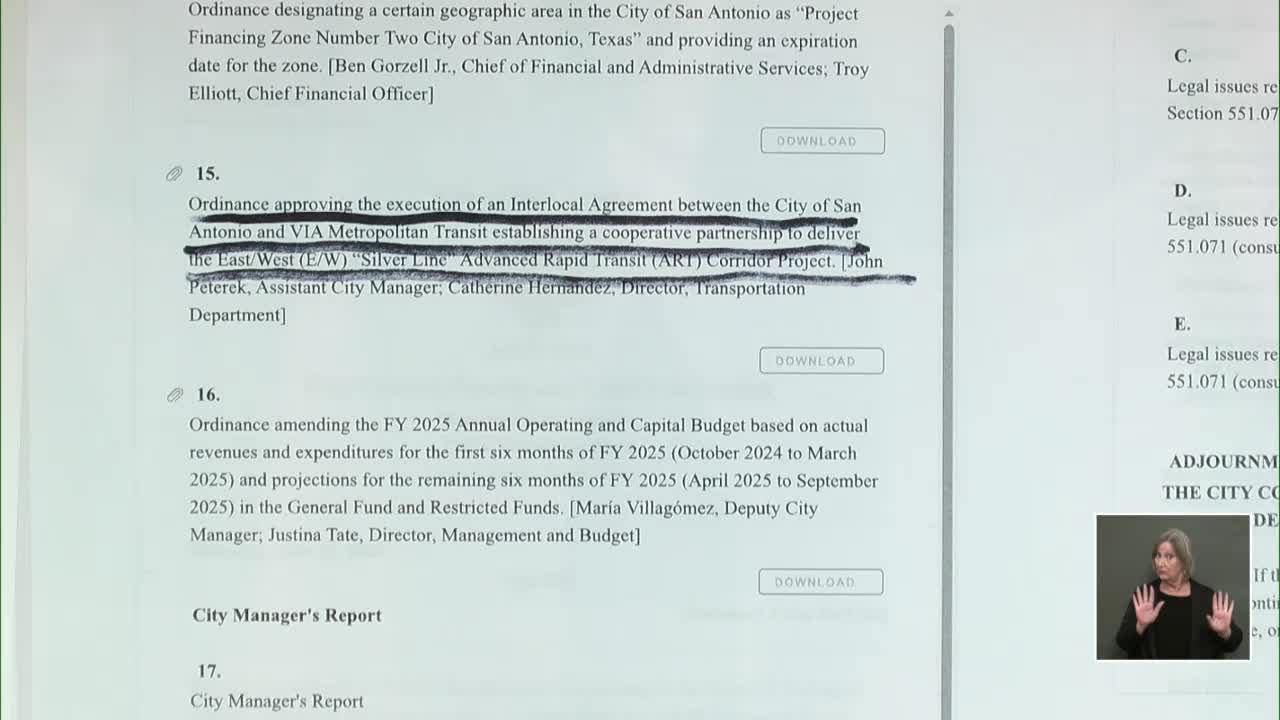 San Antonio Council debates transit changes and environmental regulations amidst community concerns