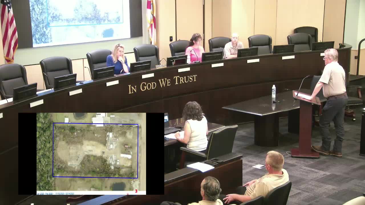 Code Enforcement confirms zoning violations at Mr. Toole's property