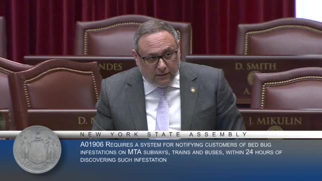 New York Assembly passes bill addressing bed bug issues amid homelessness debate