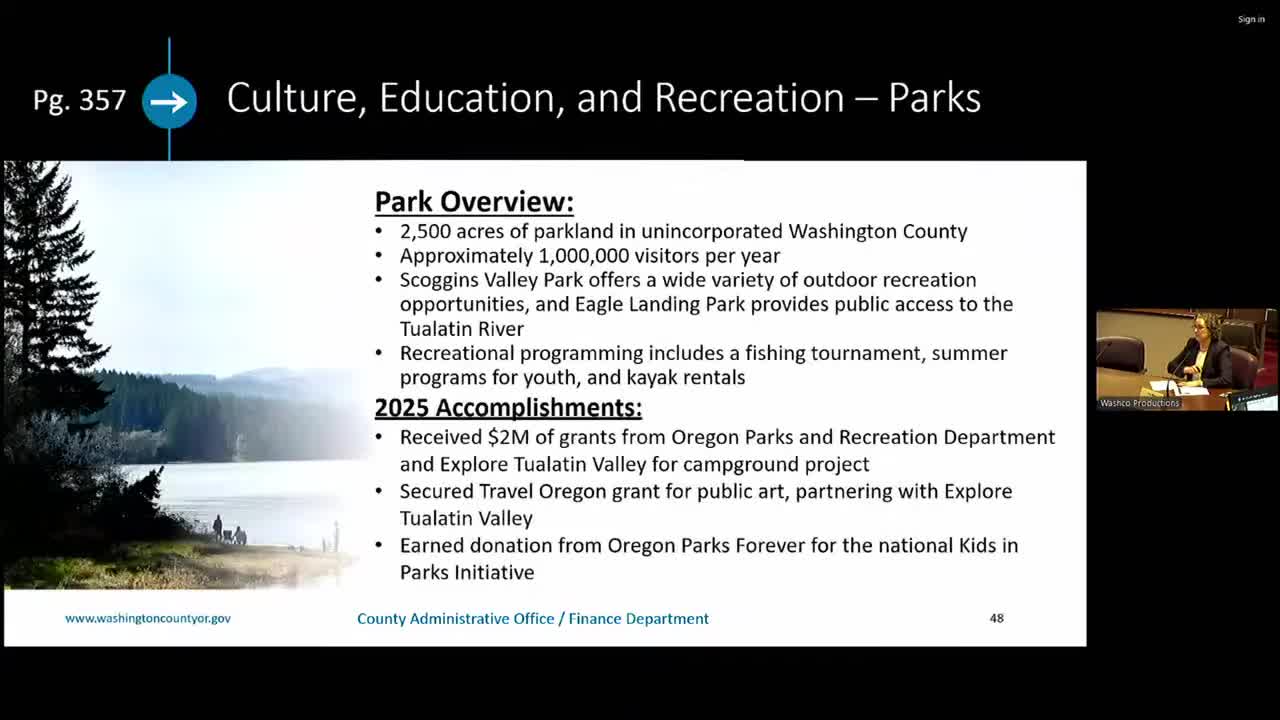 County secures $8M for Scoggins Valley Park visitor center and campground projects