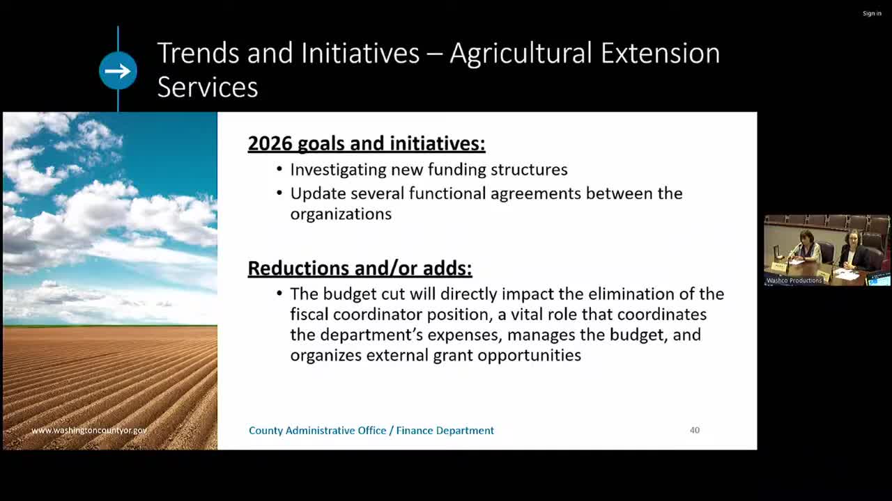 Washington County details plans for libraries and OSU extension services funding