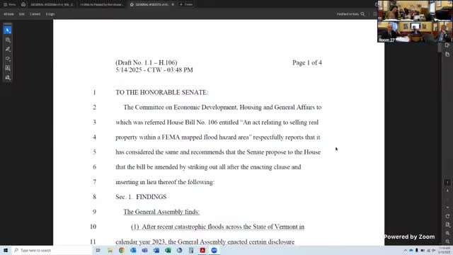 Vermont General Assembly Revises Flood Disclosure Requirements for Real Estate Transactions