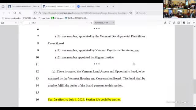 Vermont Senate Committee Proposes Funding Shift for Cannabis Business Development Fund