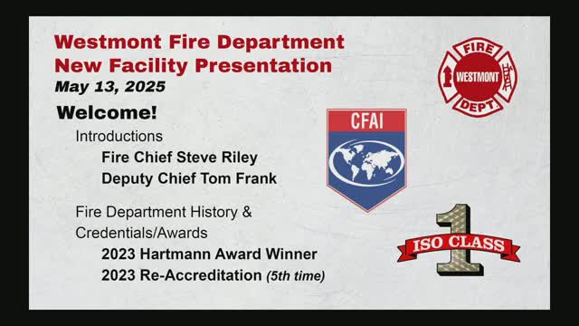 Westmont Fire Department Discusses Need for New Firehouse and Community Training Space