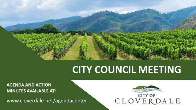 Cloverdale City Council Considers Mobile Home Rent Ordinance and Zoning Overlay