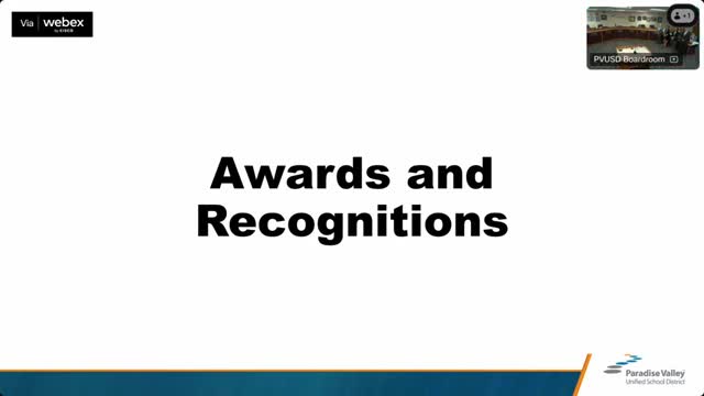 Paradise Valley Schools Honor Award-Winning Students and Retiring Educators