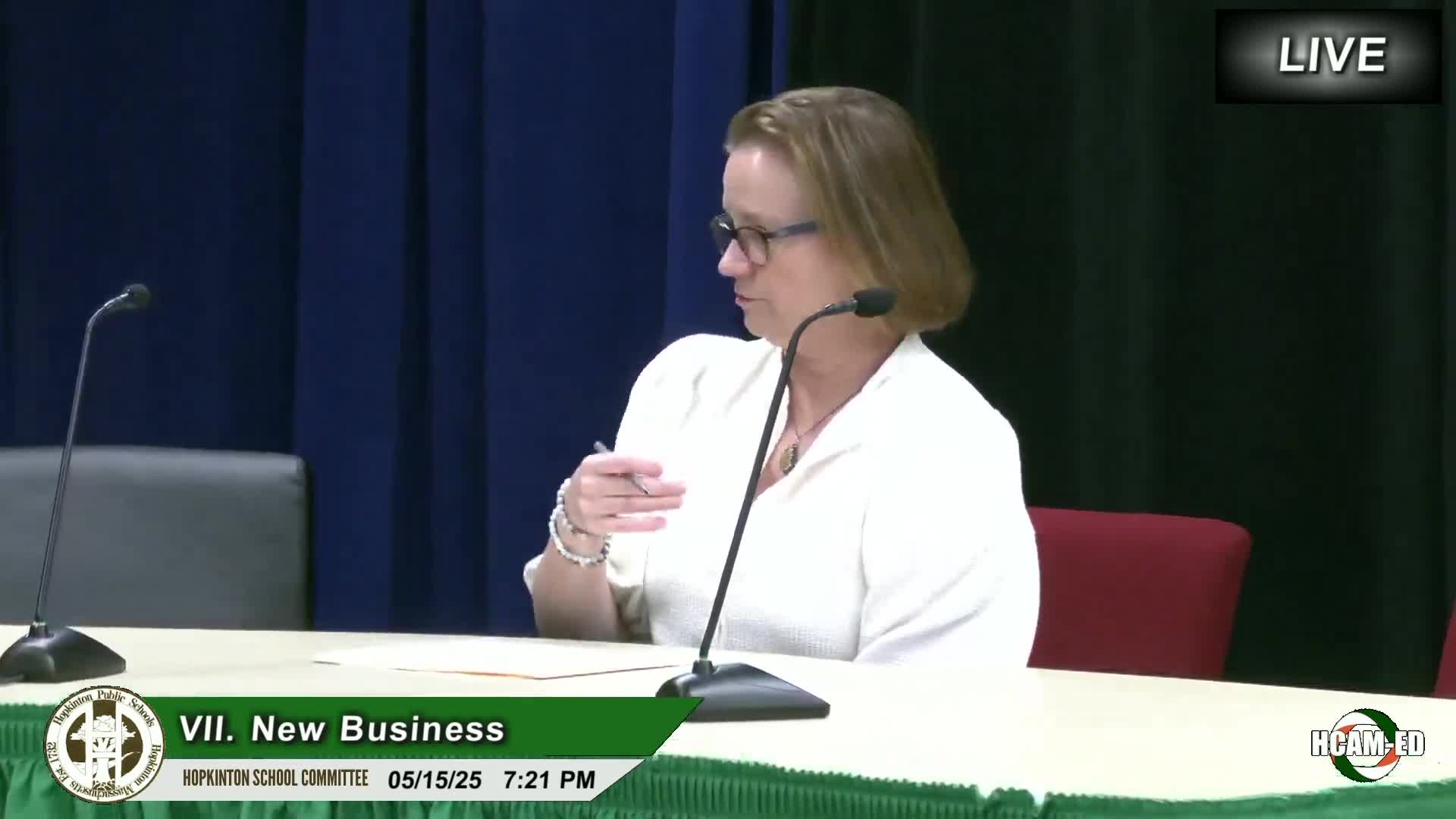 Hopkinton School Committee approves contract extension with Bridal Ray for student services