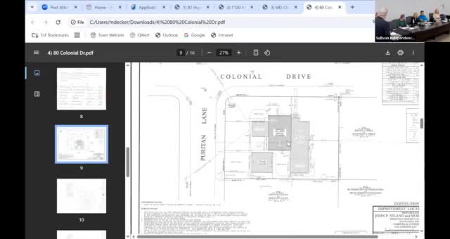 ZBA allows vertical addition, certifies historic coverage at 80 Colonial Drive