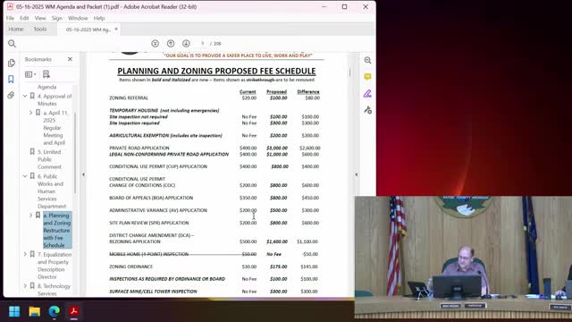 Eaton County panel approves new planning and zoning fee schedule, limits township charge to $15,000