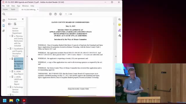 Assessor reports 4.47% rise in taxable value; county records PA 116 enrollment and heavy rollback calculations