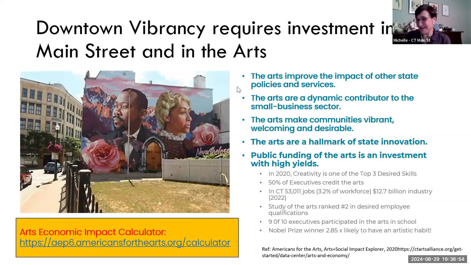 Community leaders stress importance of arts for downtown revitalization strategies