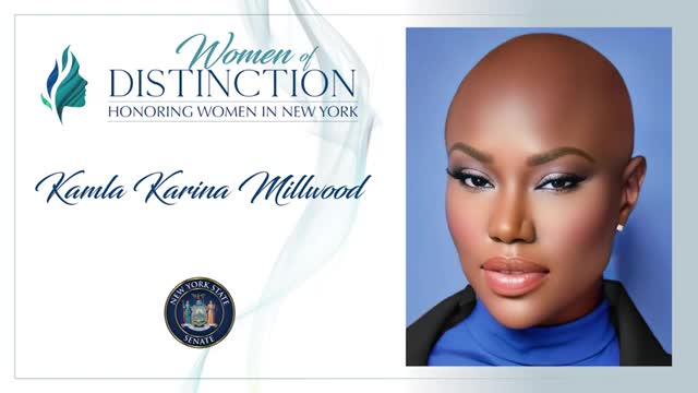 Senator Parker honors Kamla Millwood for social justice activism and literary achievements