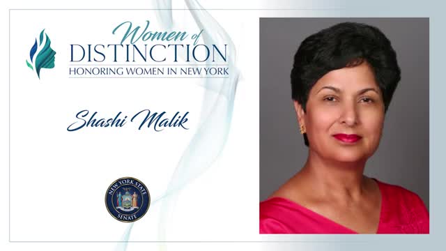 Senator Rhodes honors Shashi Malik for veteran support and community service