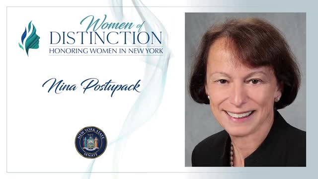 Senator Hinchey honors Ulster County Clerk Nina Postupak posthumously