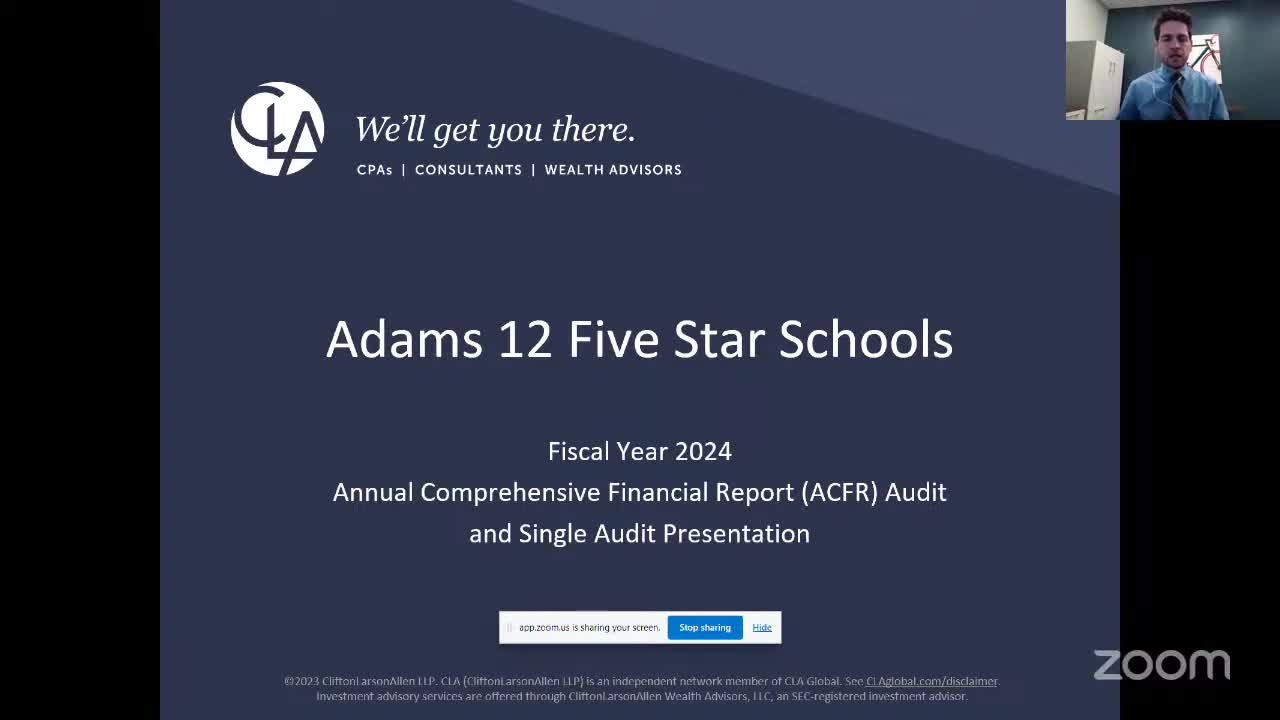 External auditors praise district's financial statements in annual audit report