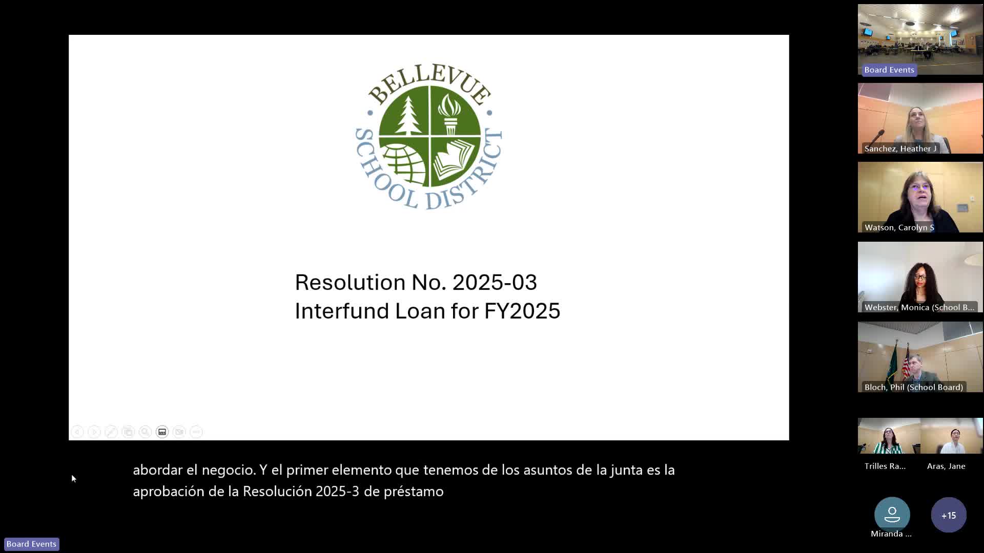 Bellevue School Board approves interfund loan to cover short-term cash flow