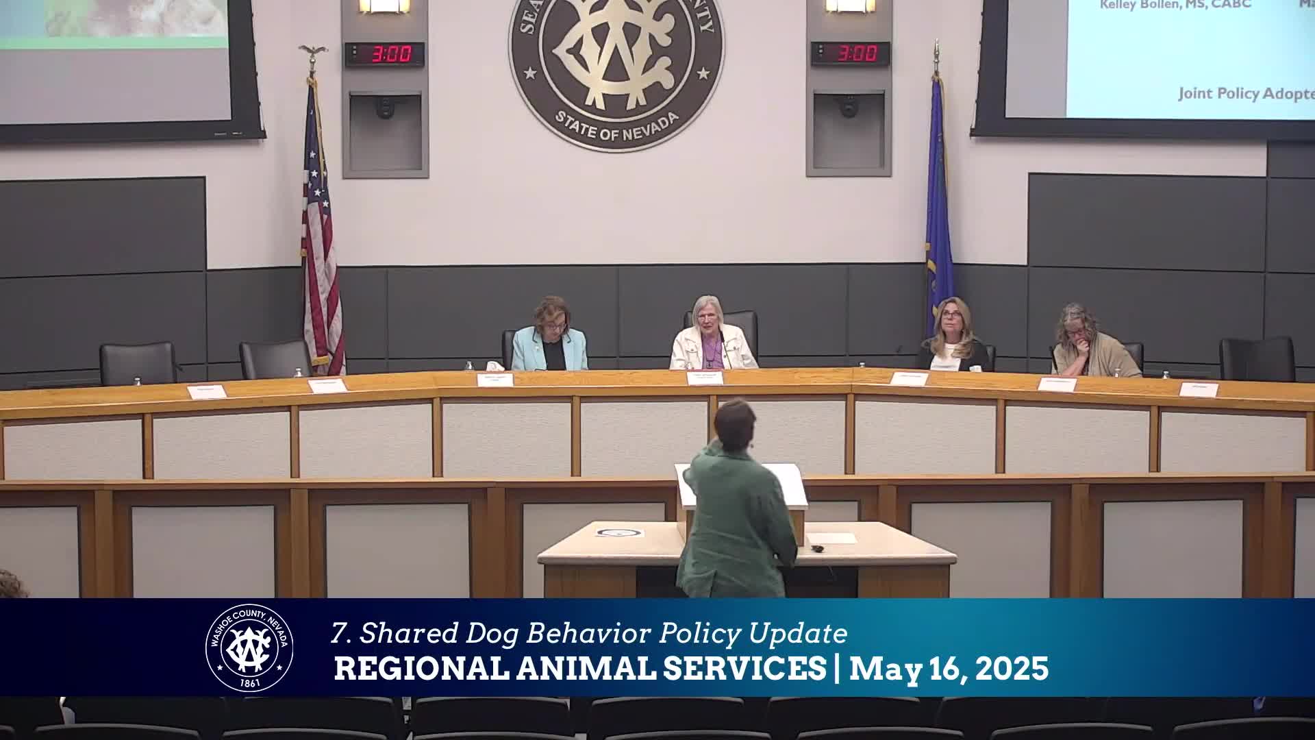 Washoe County, Nevada Humane Society adopt shared protocol to keep dangerous dogs out of the community