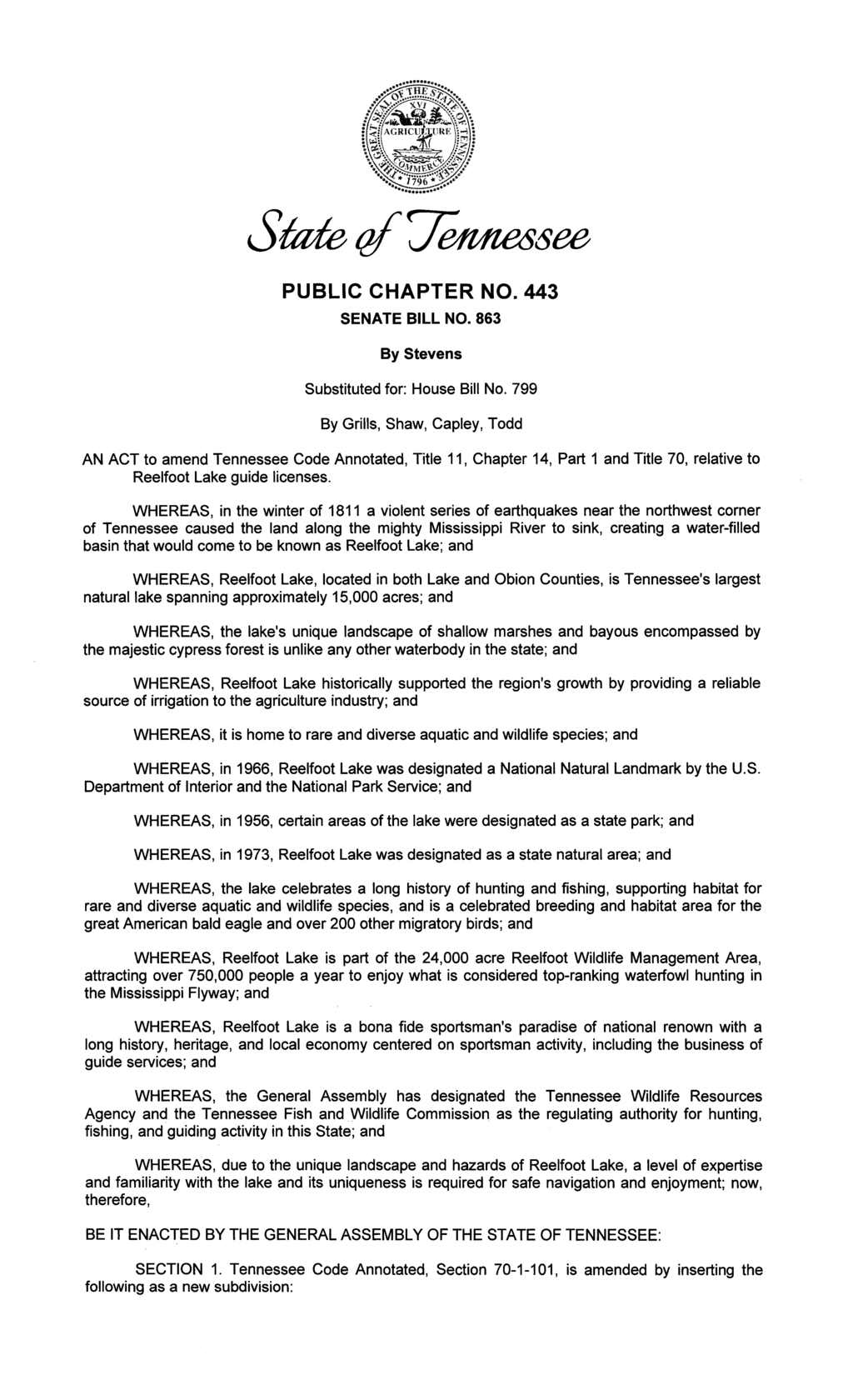 Tennessee enacts waterfowl guide licensing for Reelfoot Lake guides