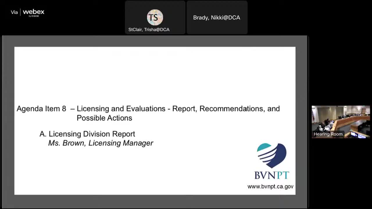 BVNPT committee reviews key legislation including bills on work-based learning and nursing licensure