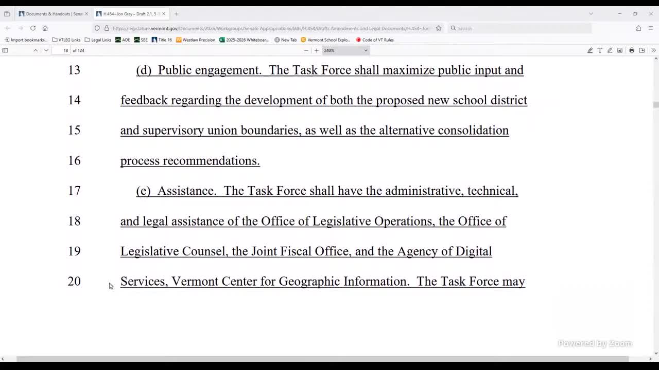 Committee hears plan for legislative task force to redraw district maps, create transitional school boards