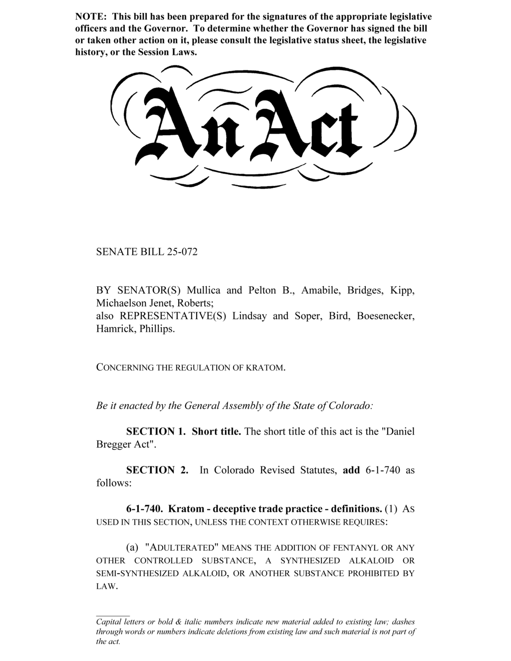 Colorado amends laws on kratom products for individuals under 21