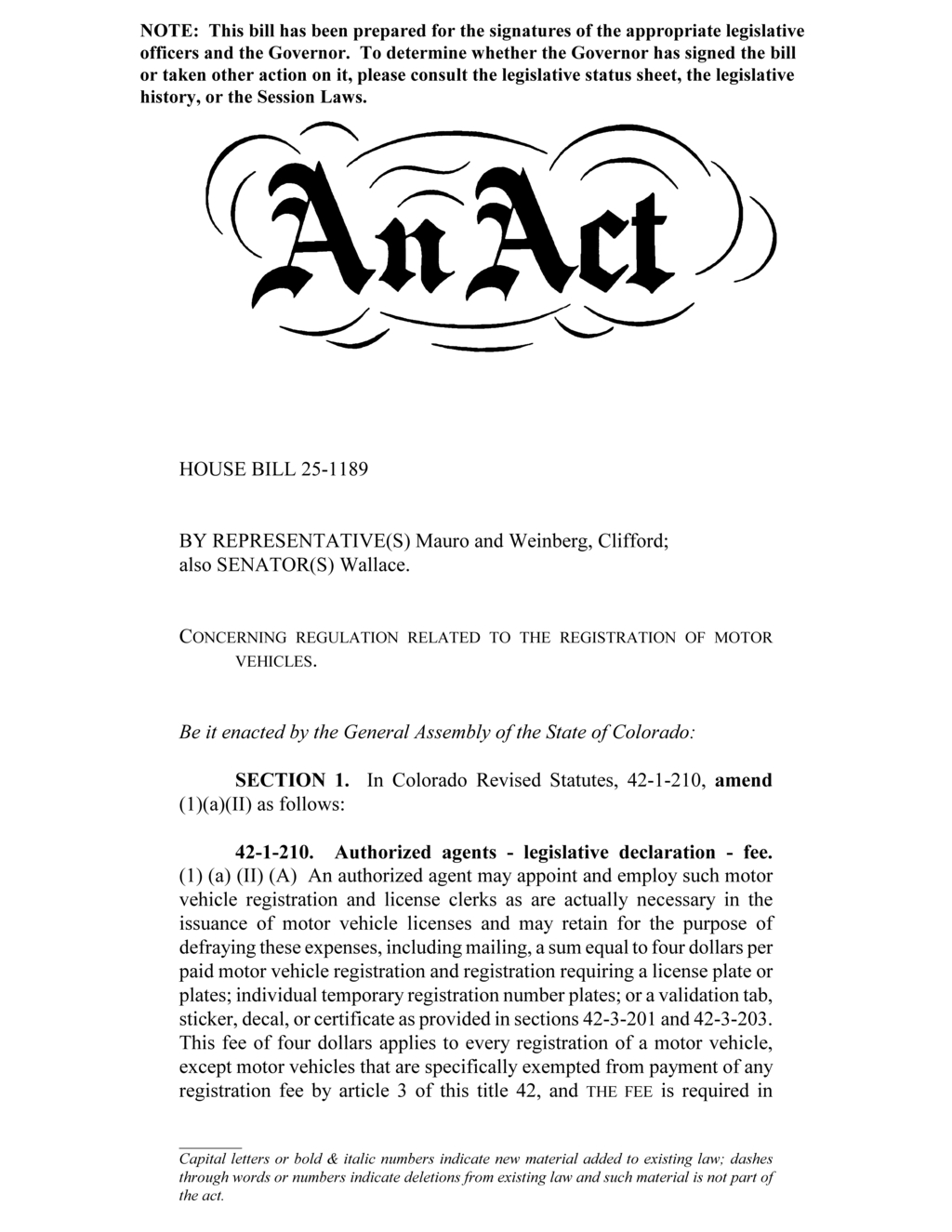 Colorado amends vehicle title laws to include lemon law buyback branding