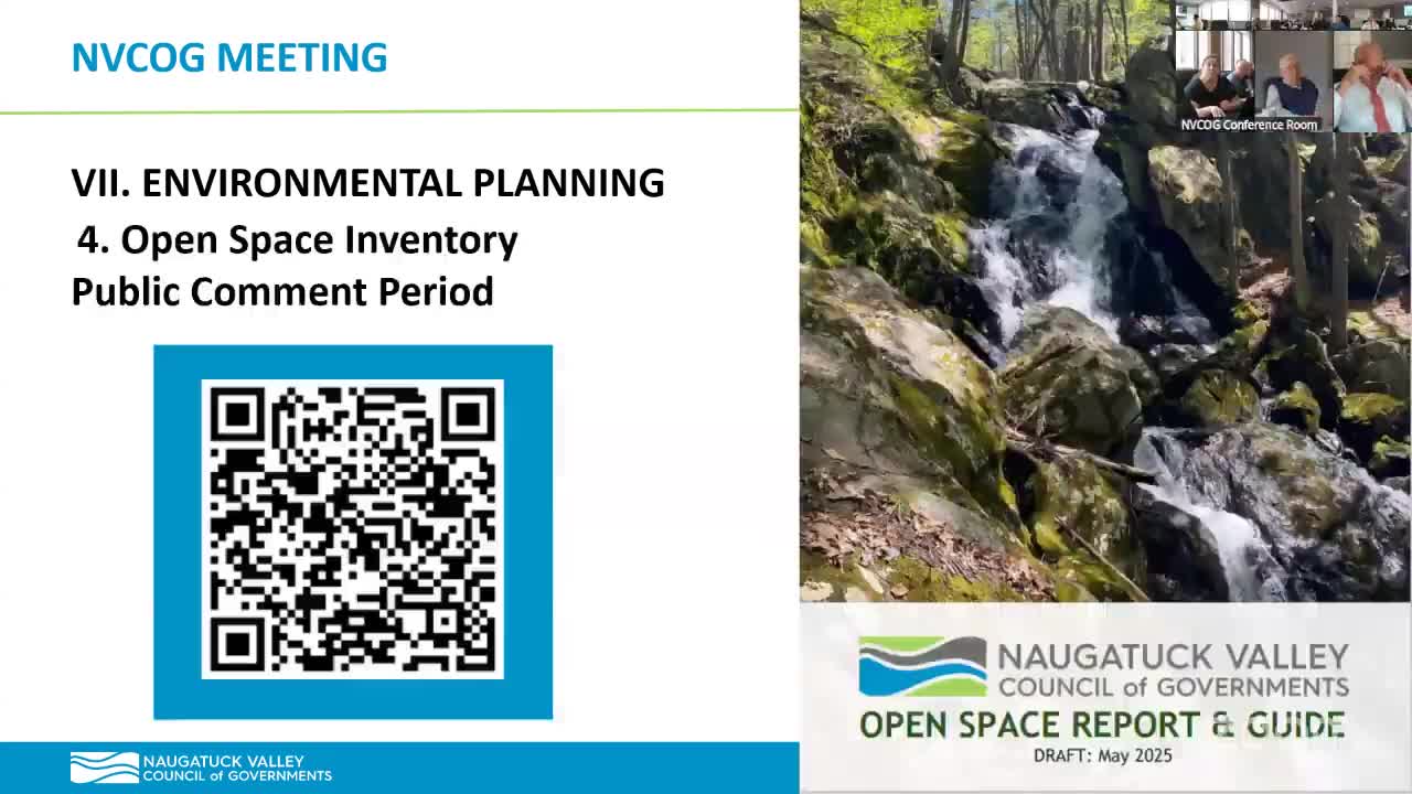 NVCOG releases draft regional open‑space inventory for 45‑day public review
