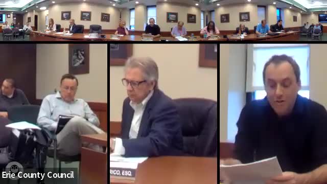 Erie County finance panel examines ICE-related detention funds as solicitor urges refusal