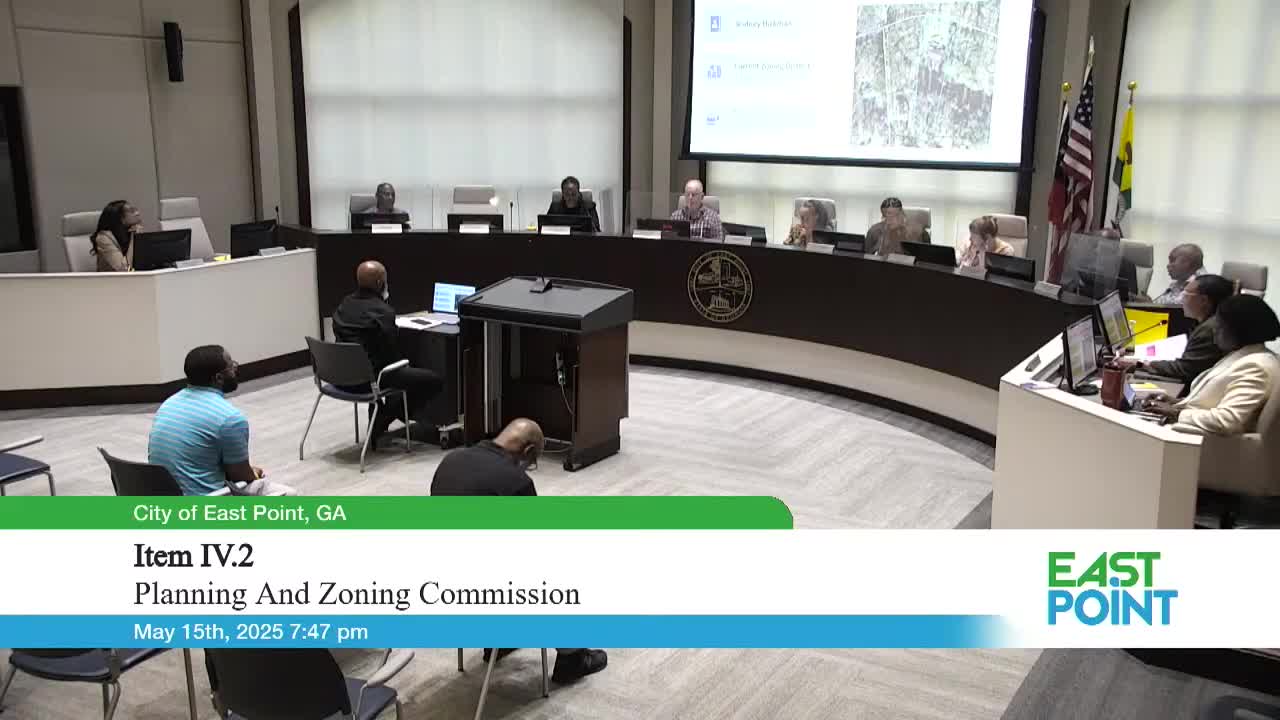 East Point planning commission hears rezoning, special-use request for personal care home