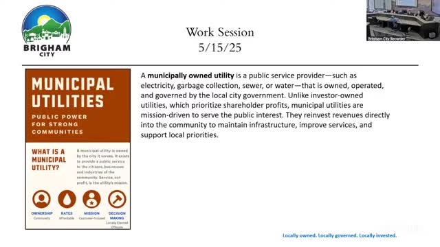 Brigham City leaders emphasize community ownership in municipal utility decisions