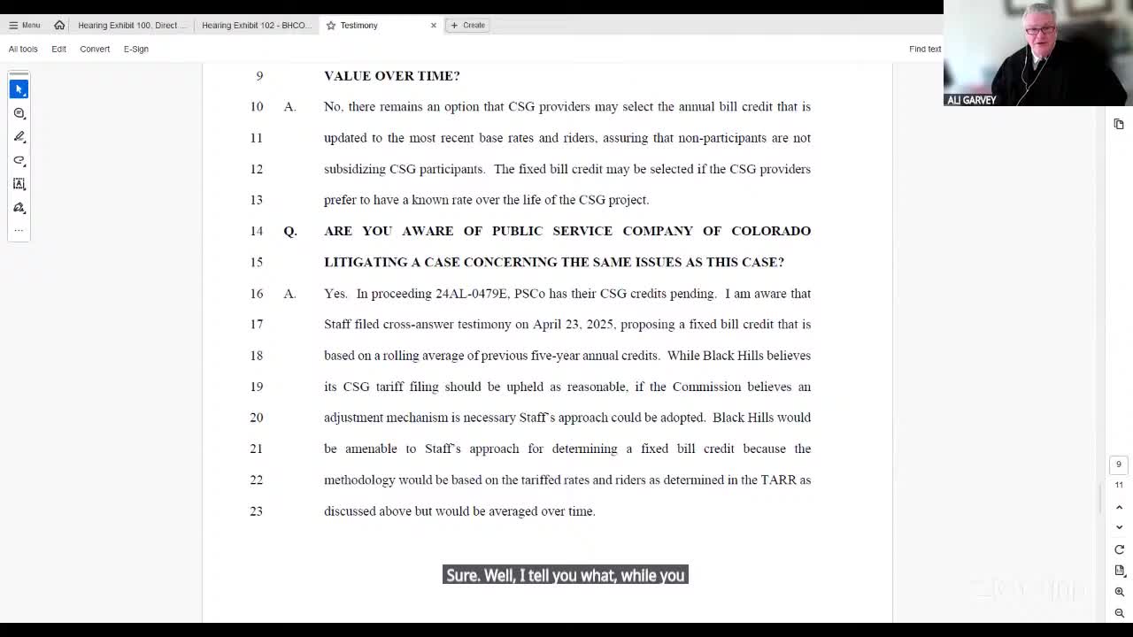 Judge questions Black Hills adjustments during court proceedings