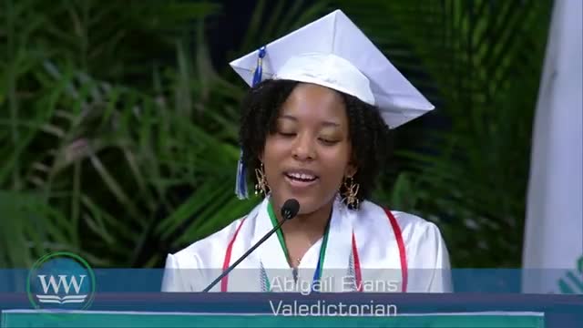 Abigail Evans emphasizes youth impact on global challenges during keynote speech