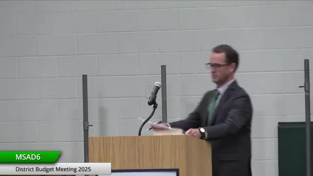 RSU 06 voters approve $65.8 million school budget; Article 14 passes by written ballot 53‑6