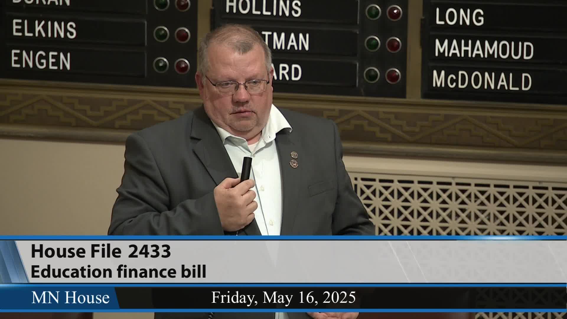 Representative Joaquin advocates for increased education funding in critical financial climate