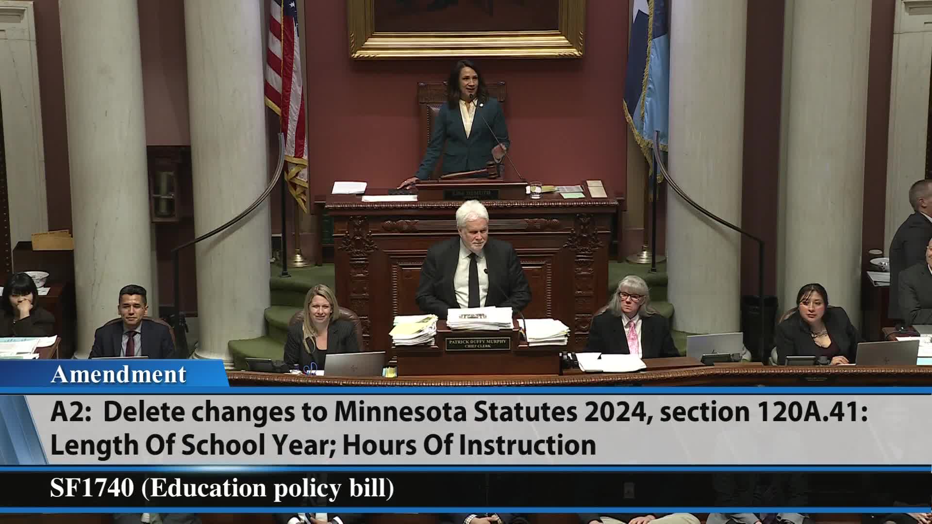 Representative Bakeberg introduces key amendments in education policy debate