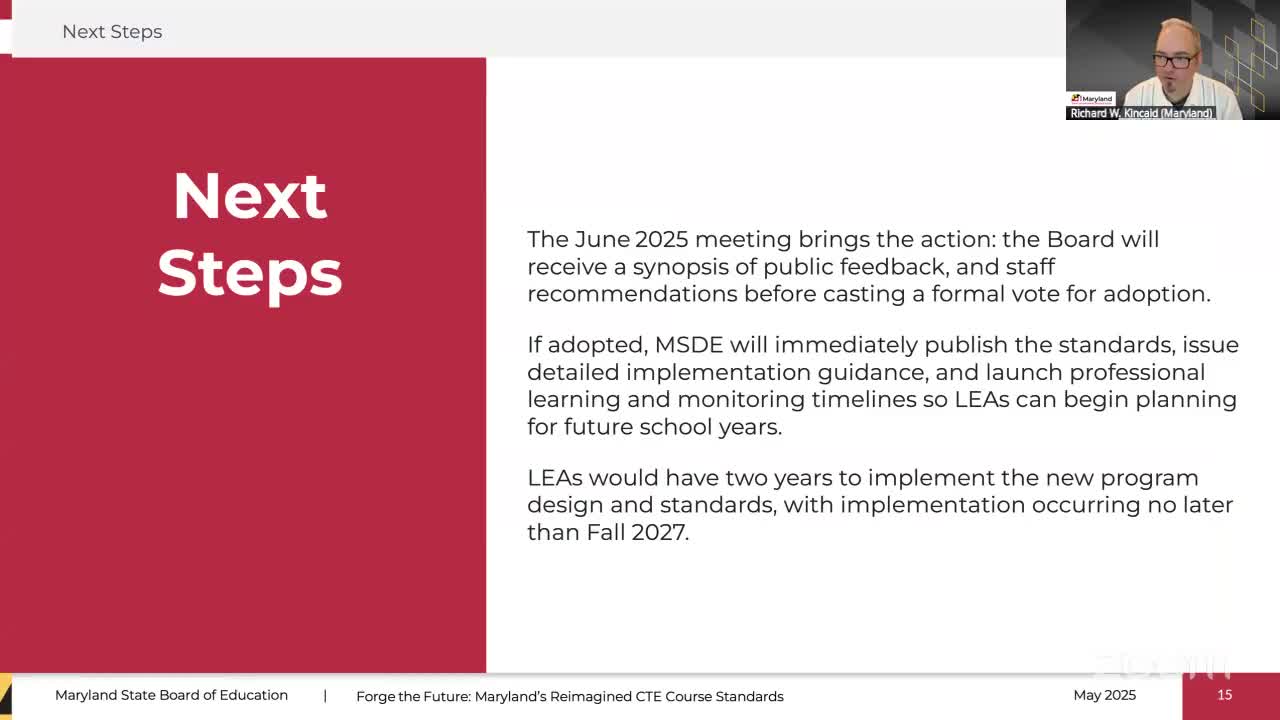 Board discusses curriculum overhaul and program cuts for Maryland's technical education