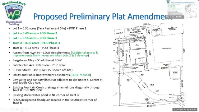 Woodland Park Council approves preliminary plat with conditions for Bergstrom development