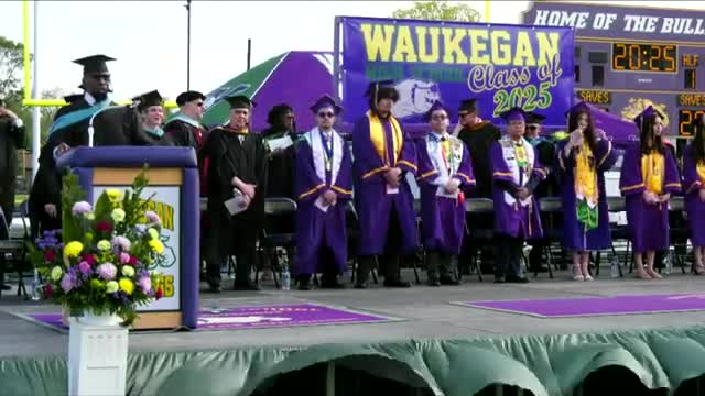 Waukegan High School confers diplomas for Class of 2025; seniors gift lounge and neighborhood book libraries