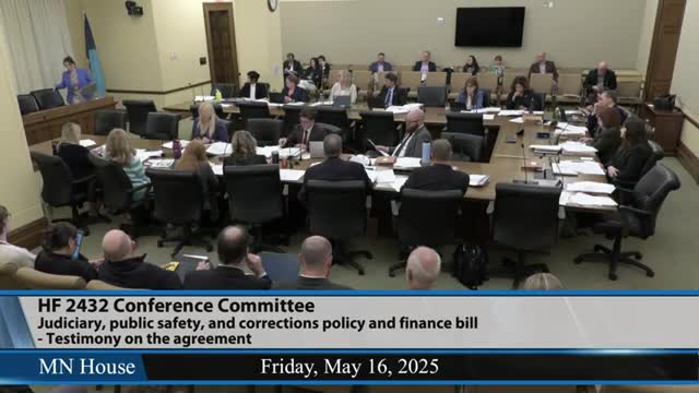 Conference committee adopts decommissioning study and phased closure language for Stillwater Correctional Facility