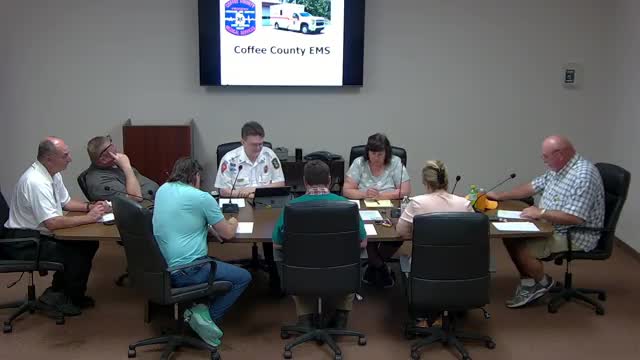 Coffee County EMS: staffing improves; board asks for response-time map and station study