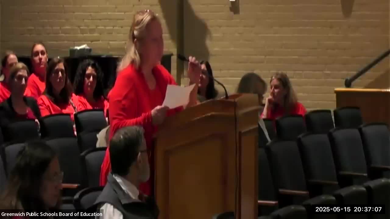 Greenwich High School staff speak out against recent budget cuts and layoffs