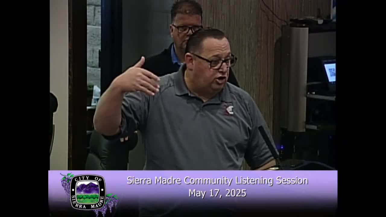 Emergency managers discuss wildfire preparedness and evacuation strategies in Sierra Madre