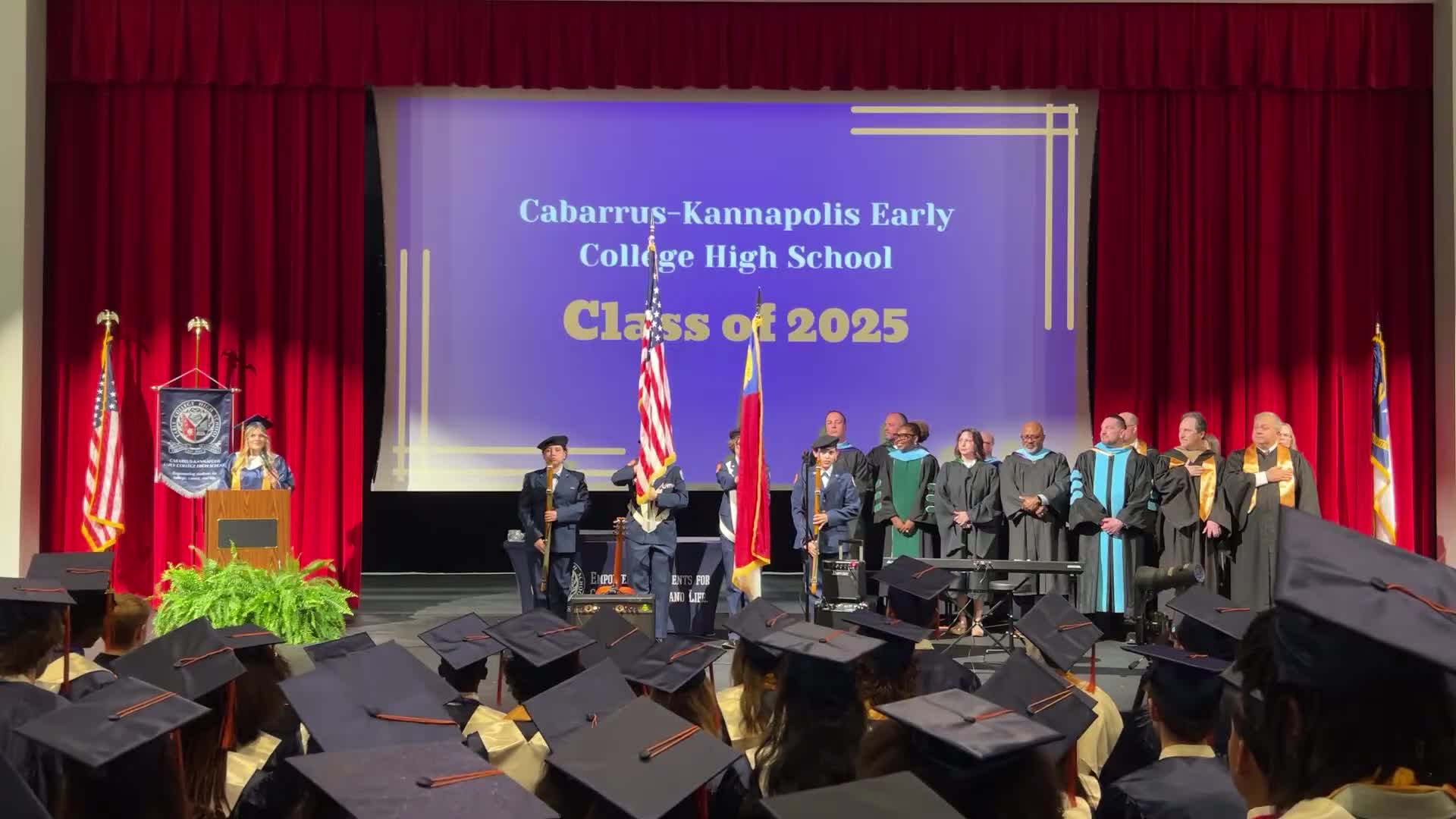 Student Speaker Riley Armstrong urges Class of 2025 to embrace courage and potential