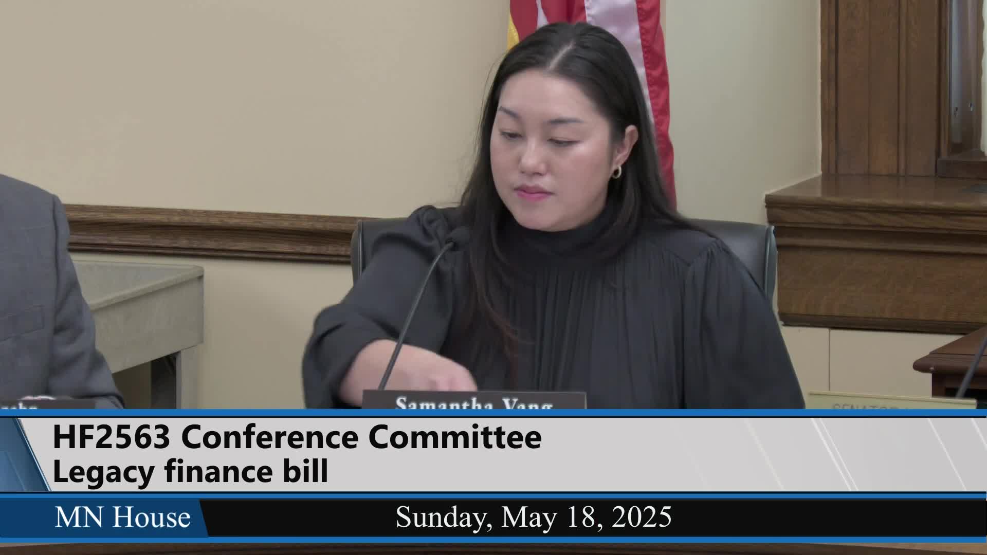 Legacy finance conference committee adopts compromise funding package after debate over priority projects