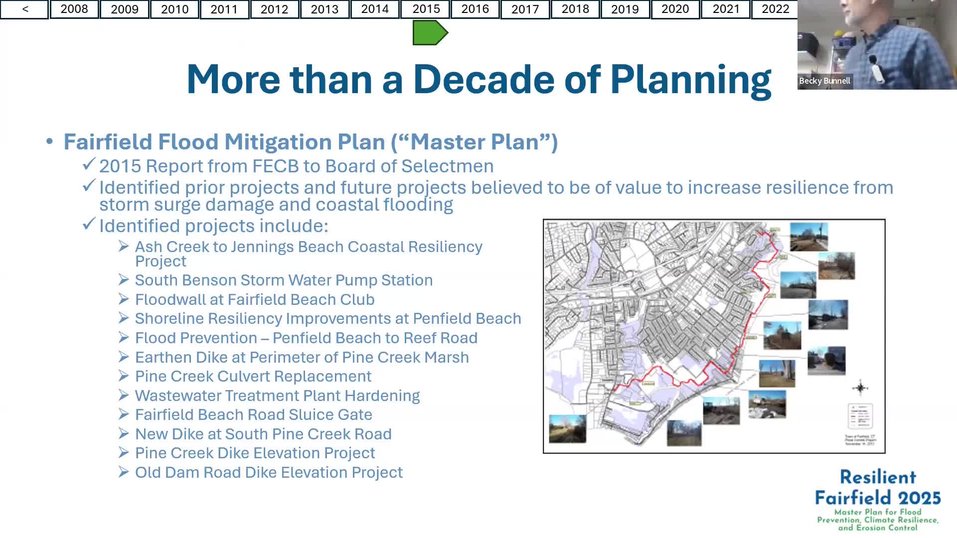 Fairfield launches updated flood resilience plans for Rooster River and Mill River