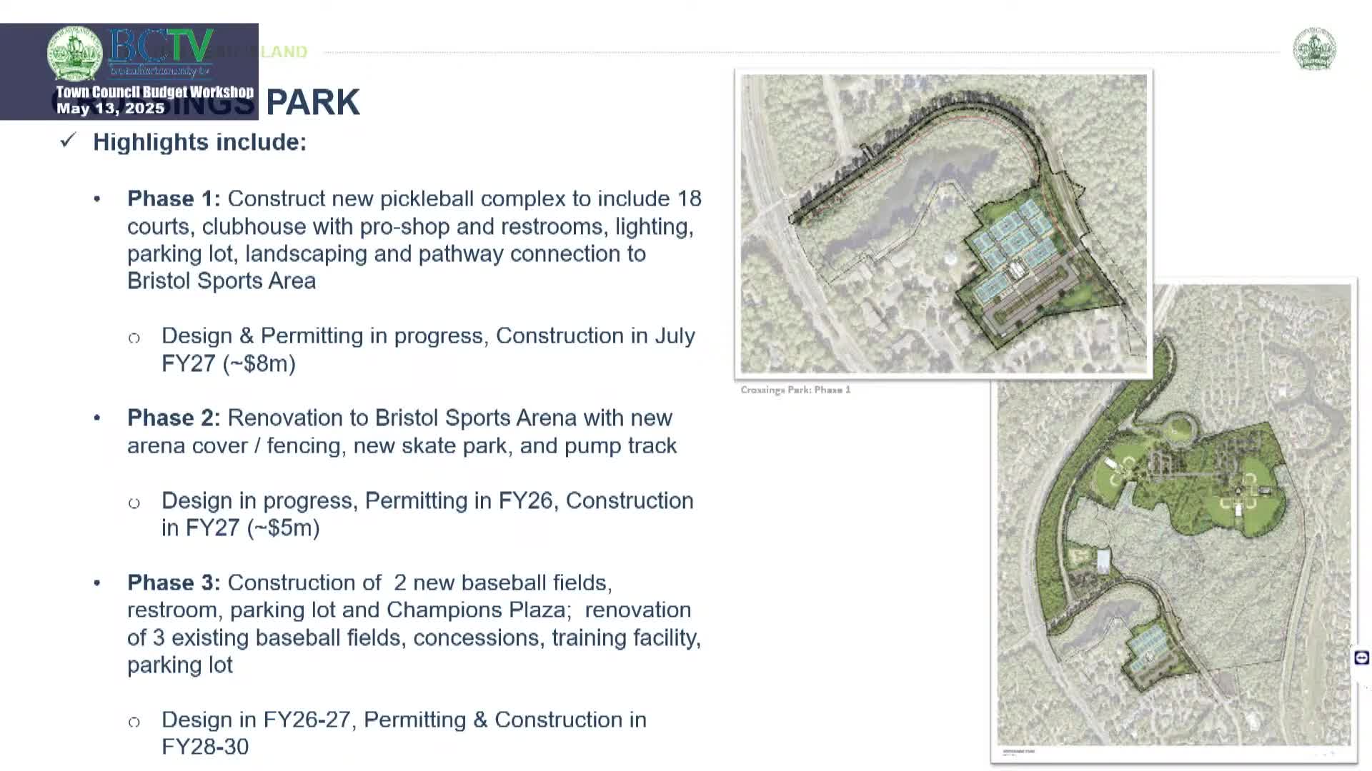 Town Council progresses Mid Island Park resilience project and new parks initiative