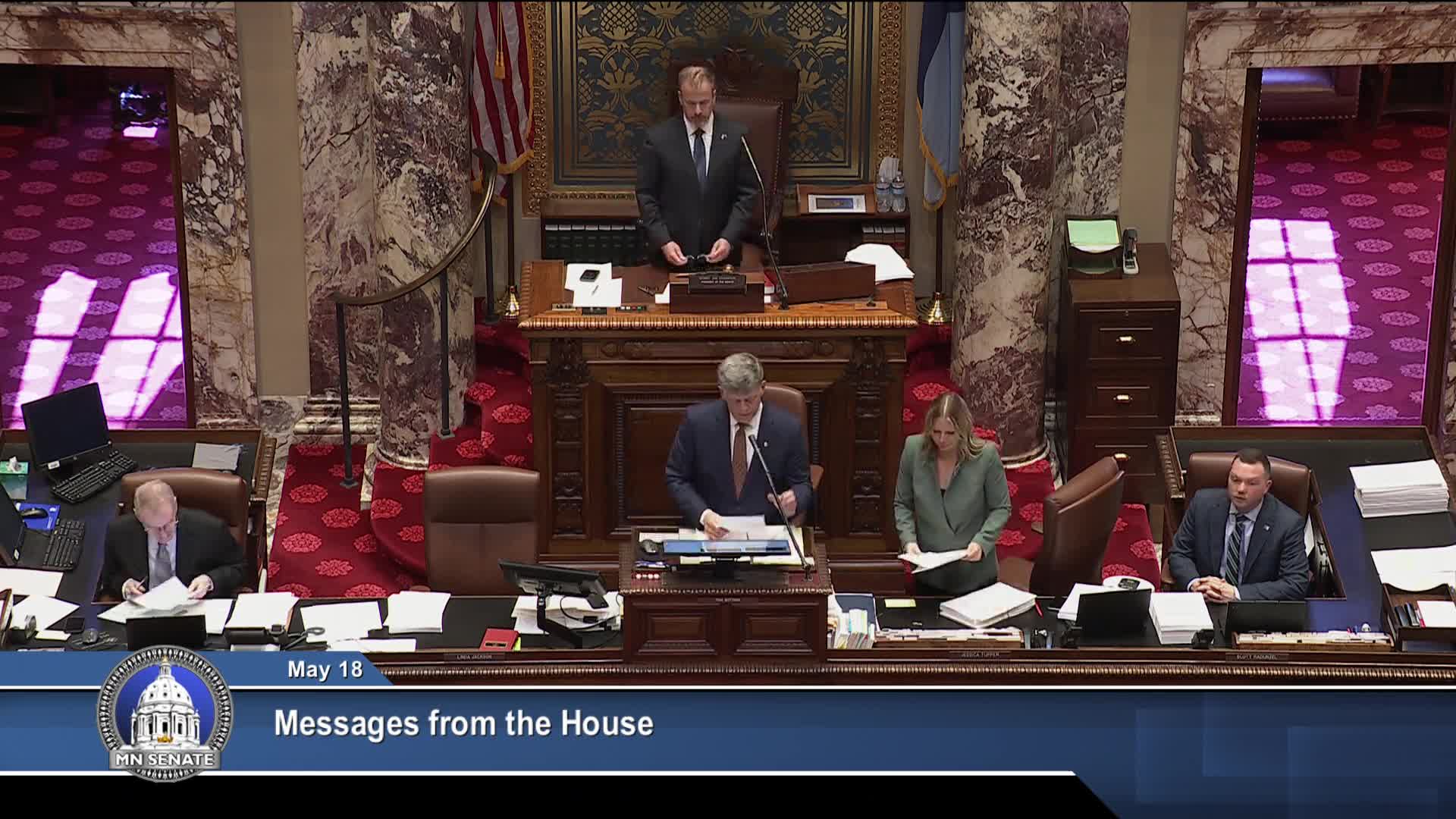 Senate passes judiciary and public-safety omnibus after heated debate over training, victim services and Stillwater Prison
