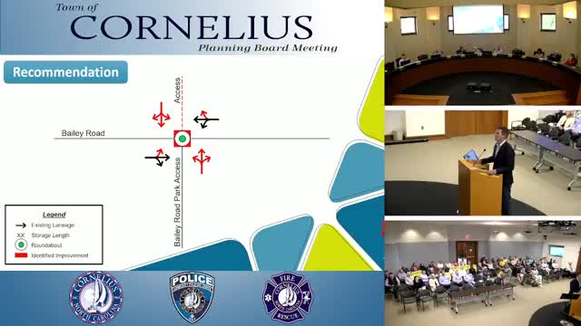 Traffic analysis recommends roundabout for Bailey Road near Cornelius schools